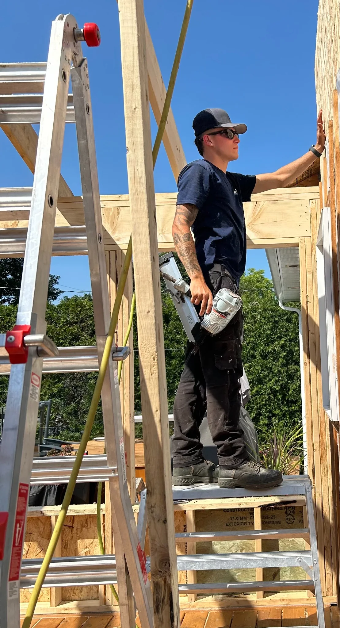 Samuel Rivard de MARICK Construction sur un chantier